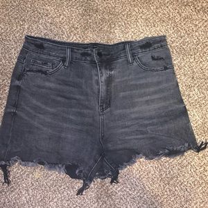 Black high waisted flying monkey shorts